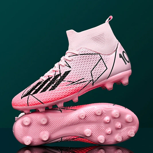 New Men Football Boots Outdoor High Ankle Non-Slip Ultralight Indoor Futsal Non-Slip Sports Shoes High-quality Soccer Shoes