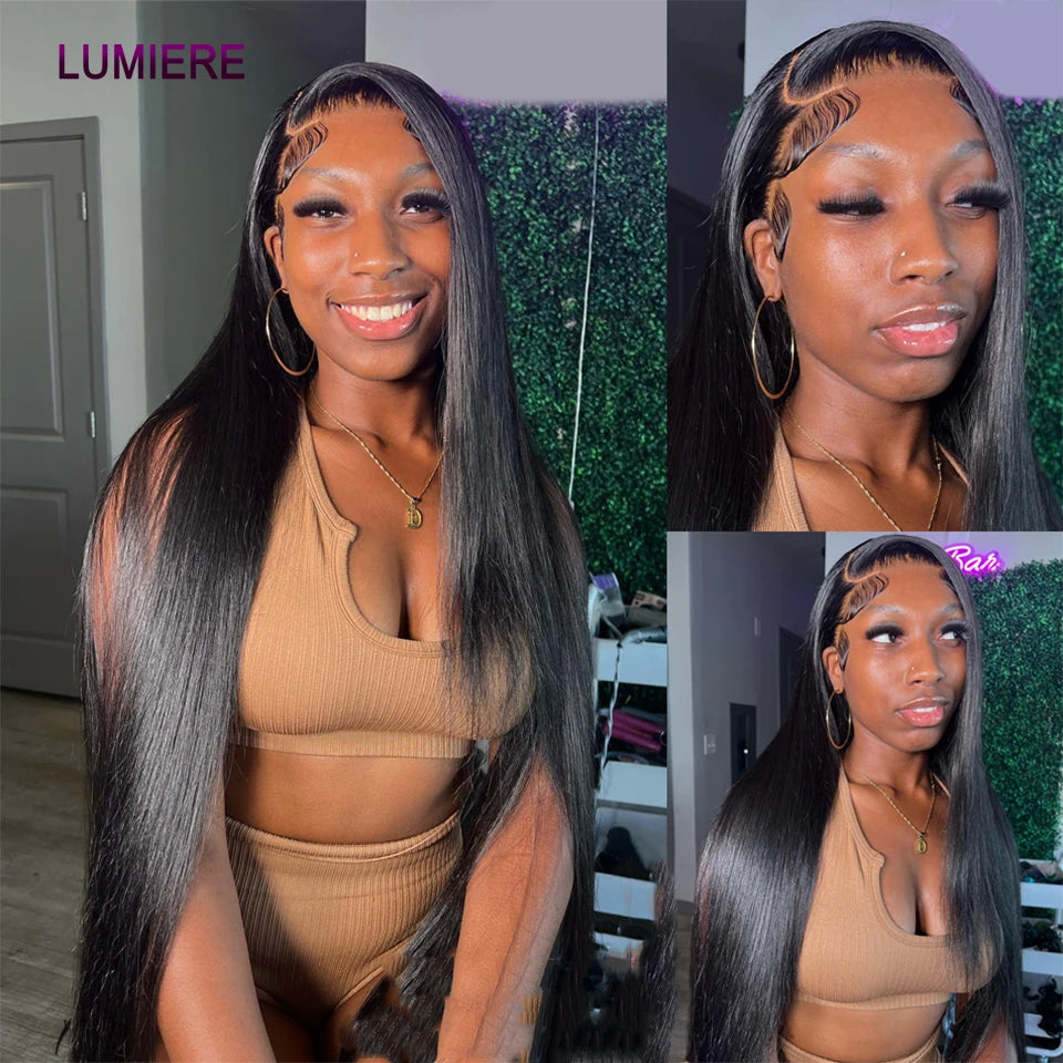 38 40 Inch Bone Straight 100% Virgin Unprocessed Human Hair Bundles Deal Raw Hair Extensions Brazilian Natural Black Wholesale