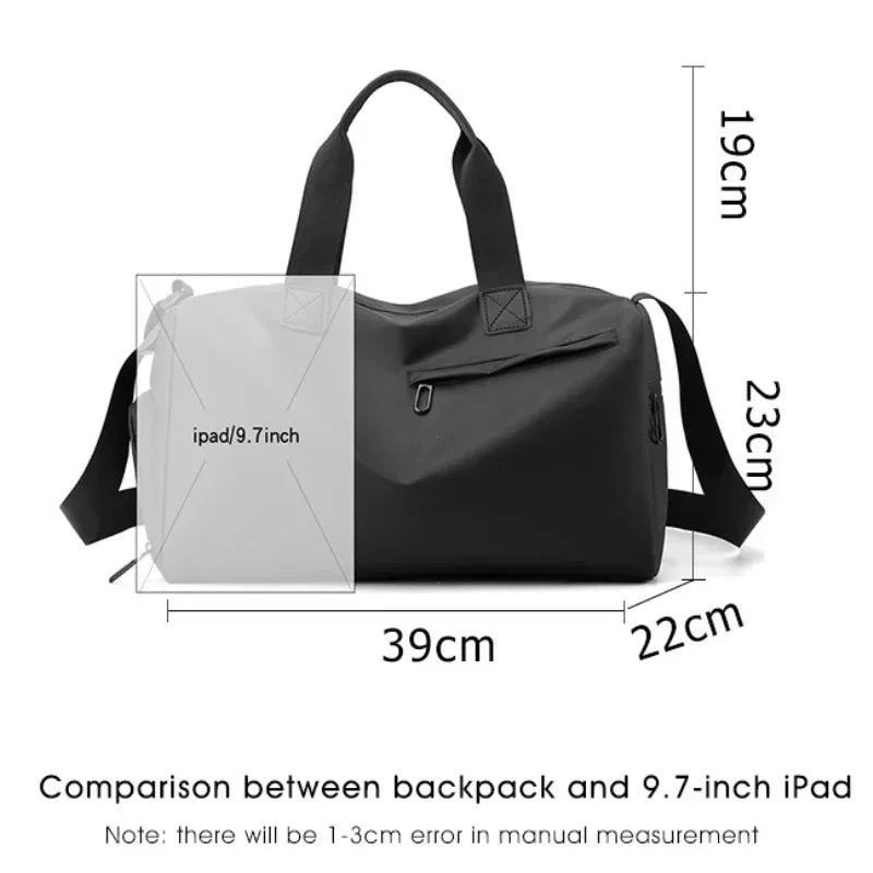 Fashion Travel Bags For Women Large Capacity Men's Sports bag Waterproof Weekend Sac Voyage Female Messenger Bag Dry And Wet