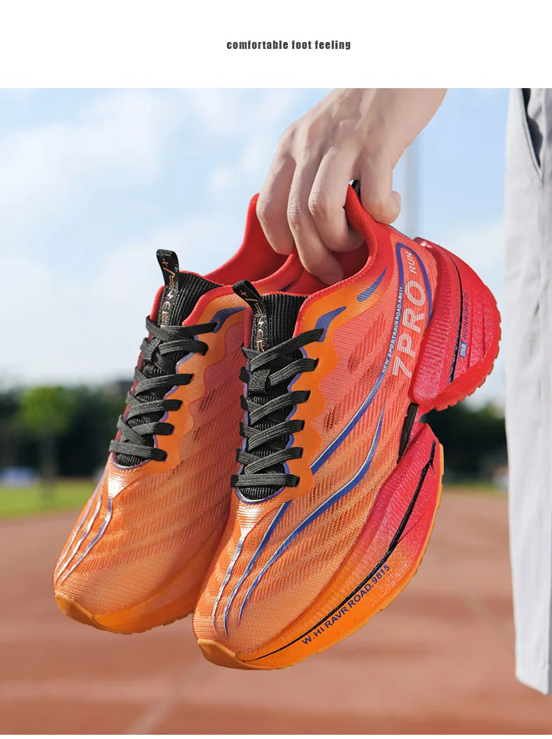 New Men's Running Shoes Non-slip Cushioning Racing Carbon Plate Sneakers Light Tennis Cross Training Shoes Trail Running Shoes