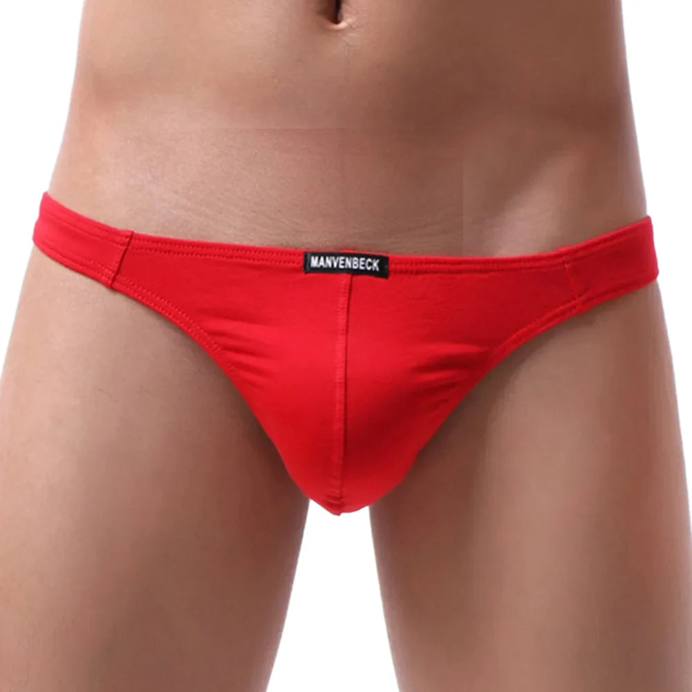 Breathable Thong Cotton Underwear All Seasons Use Bulge Pouch Briefs High Stretch Fabric Night Time For Night Wear