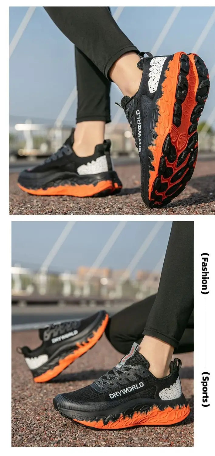 New Fashion Neutral Marathon Running Shoes Outdoor Road Lightweight Slow Running Shoes Men's and Women's Casual Walking Shoes