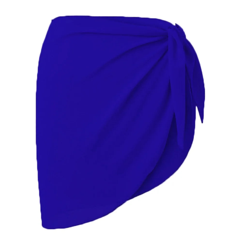 Chiffon Material Beach Dress Sheer Fabric UPF Protection Swimsuit Coverups Short Length Wearable Design Sarongs