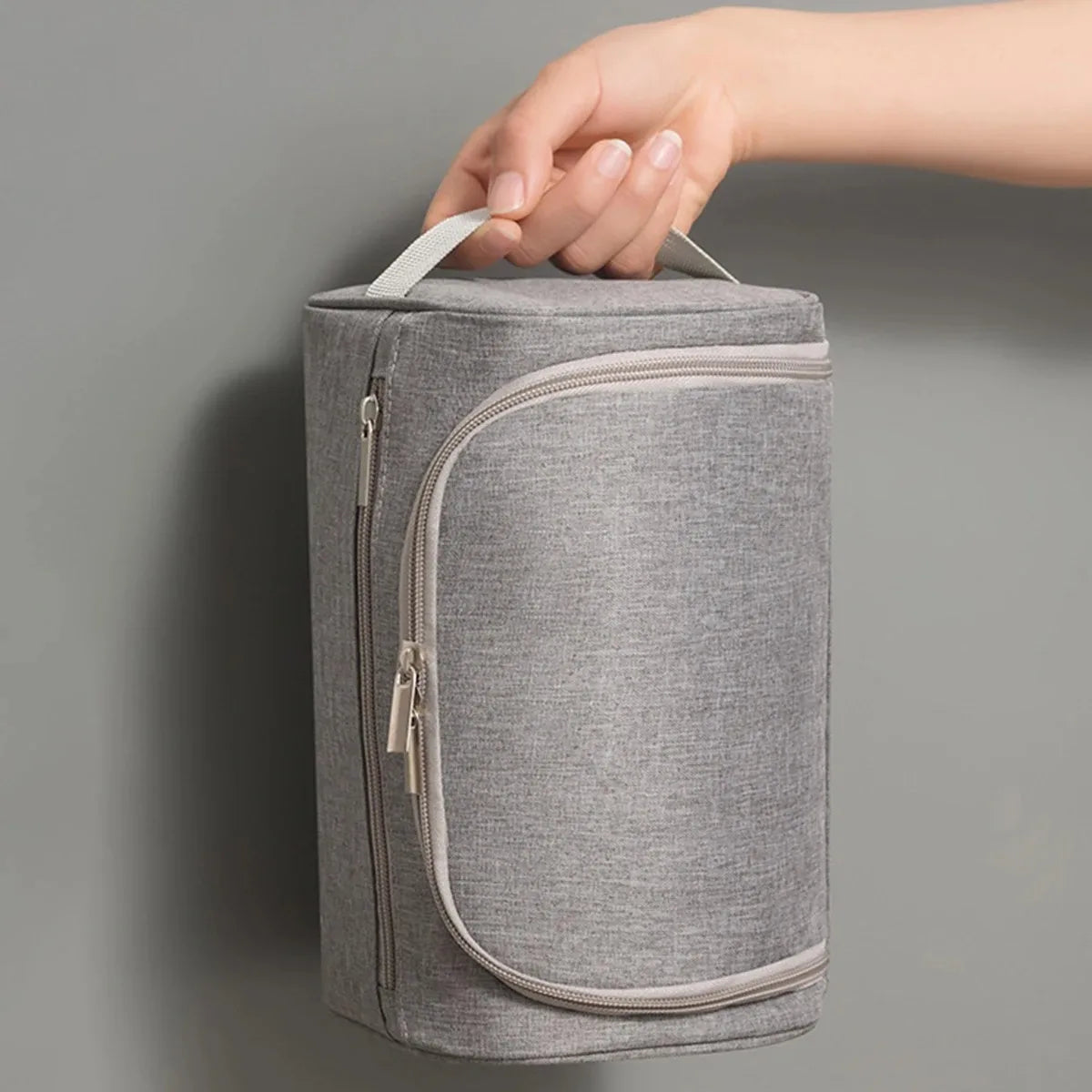 Portable Travel Toiletry Bag Large Capacity Folding Storage Bag Hook Multifunctional Storage Bag Sub