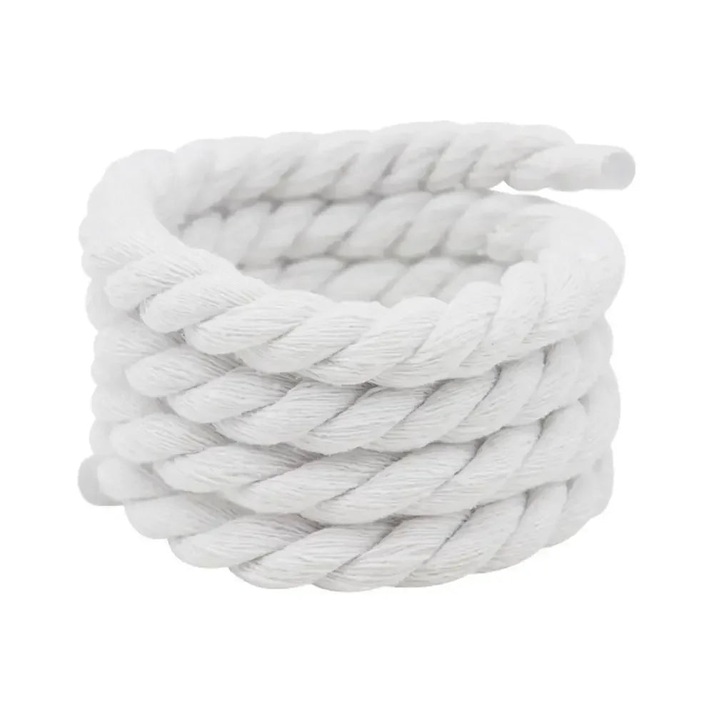 1/8Pair Round Thick Rope Laces Polyester Cotton High Quality Solid Color Laces 0.8cm 120/140/160cm Width Colorful Bold Shoelaces