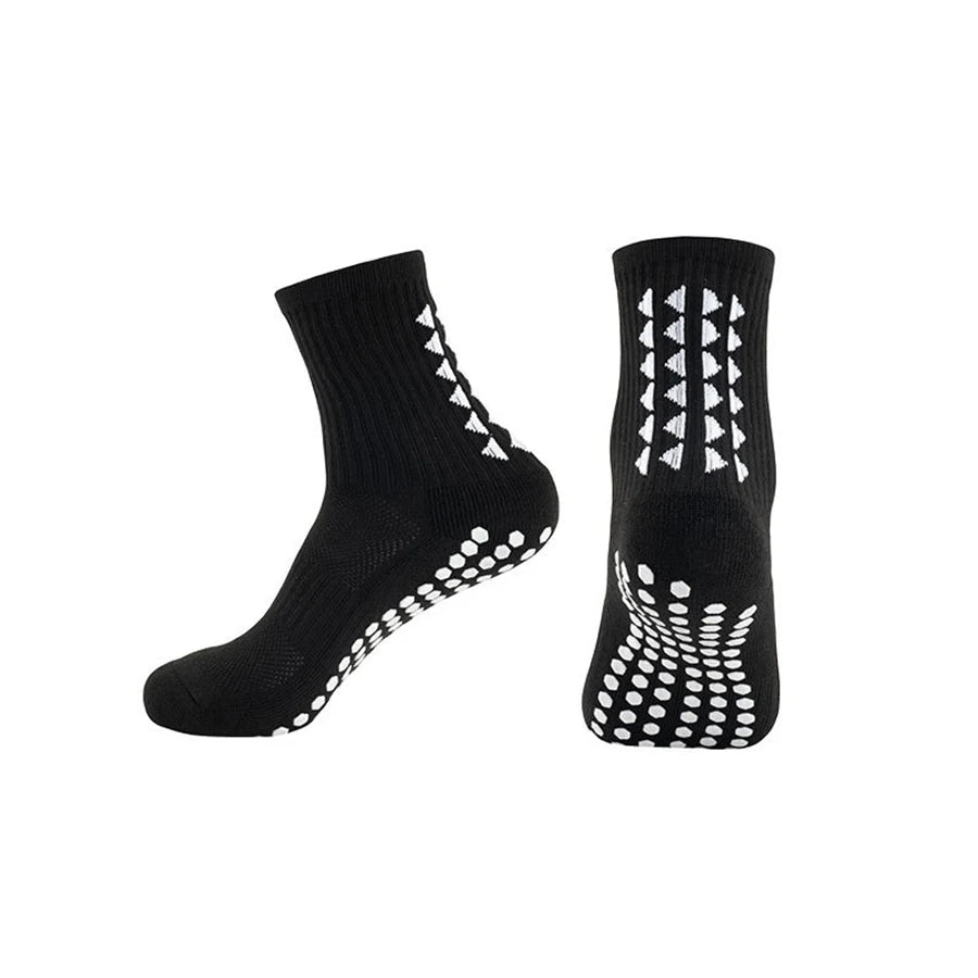 2 pairs of star sized professional short football socks for men, midsole anti slip sports socks, comfortable and sweat absorbing