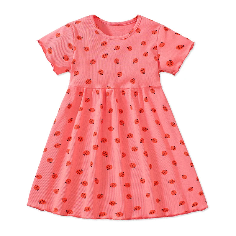 Little maven Baby Girls Casual Clothes Little  Girls 2026 New Summer Dress Kids Elegant Party Dress Children's Clothing