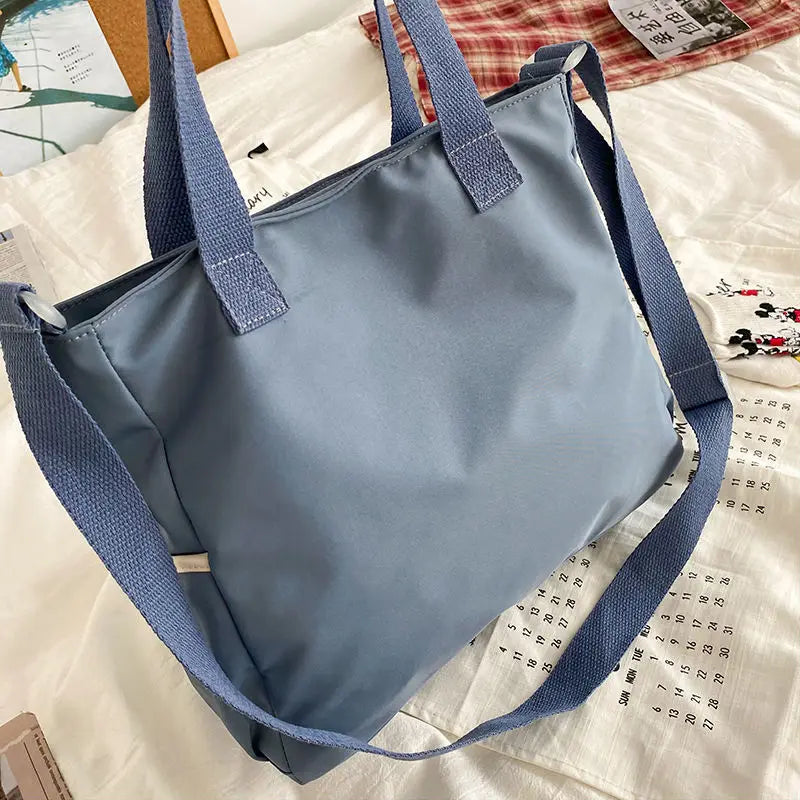 Waterproof Canvas Women Handbags Shoulder Bag Nylon Ladies Messenger Bag Oxford Crossbody Bags Tote Book Bags for Girls Satchels
