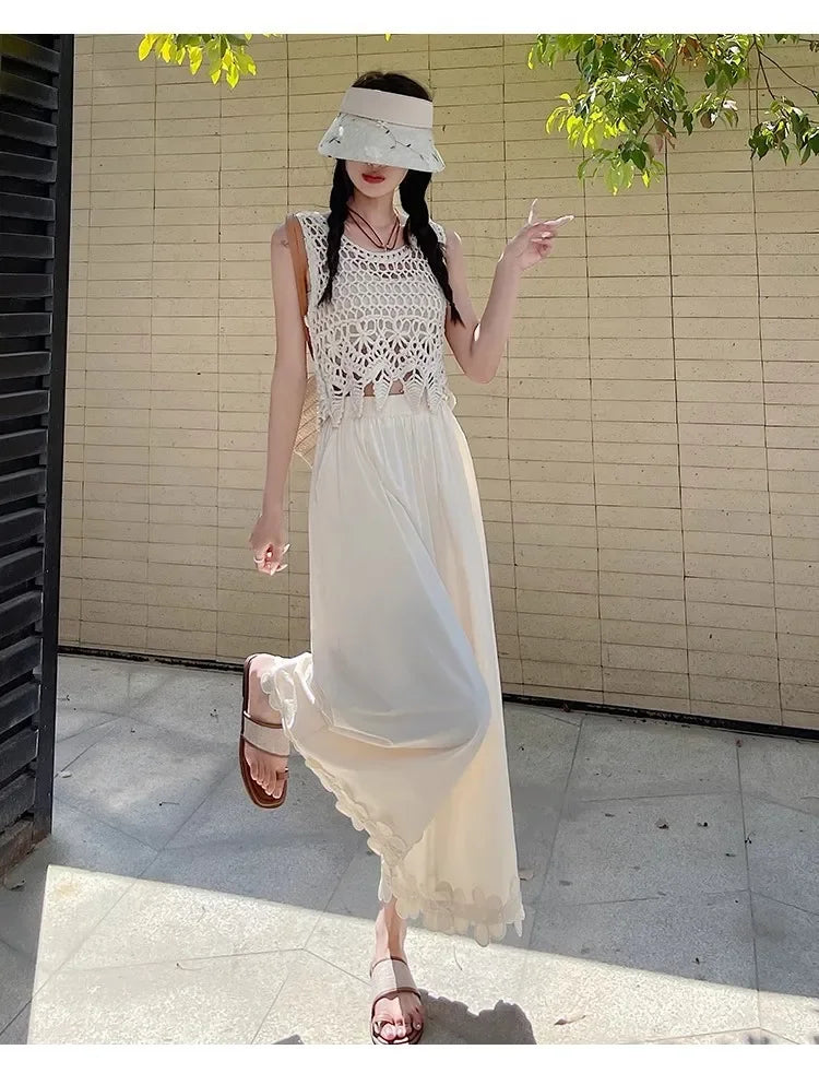 Spring and summer best-selling styles: leisure, fresh, country style, cute, versatile, floral high-waisted nine-tenths pants