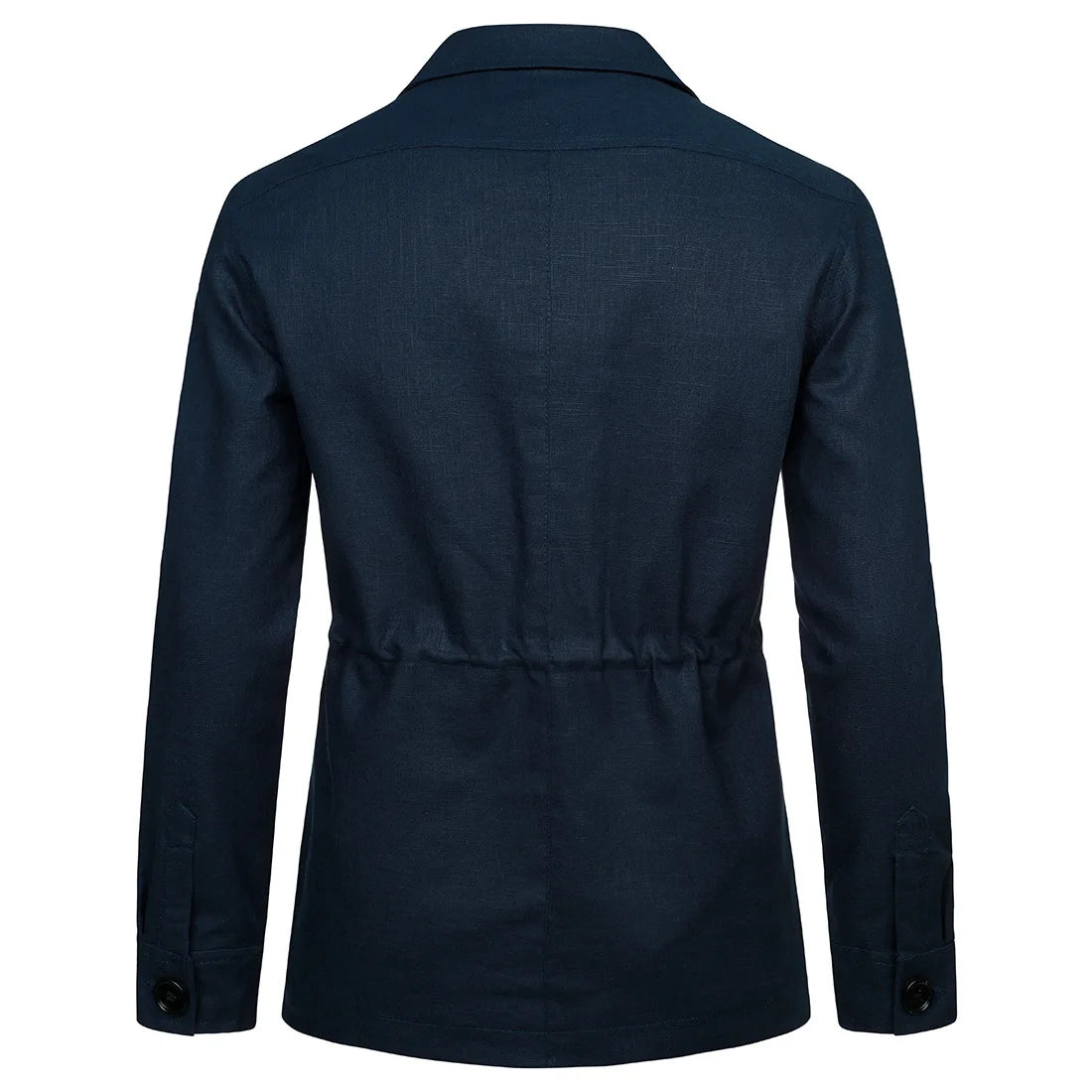Mens Coats Safari Jacket Linen British Retro Gentry Suit Pockets Outerwear Fashion Solid Color Male Tops Ropa Hombre