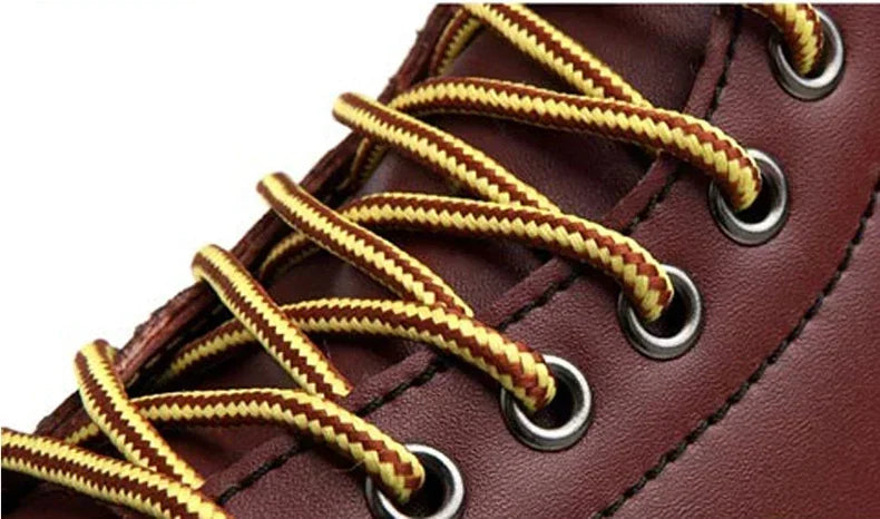 Winter Warm Men Boots Leather Mens Snow Boots with Fur Handmade Waterproof Male Ankle Boots No-slip High Top Male Work Shoes