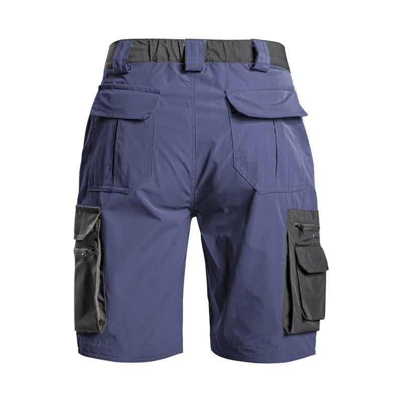 Summer Men's Tactical Cargo Shorts Quick Dry Waterproof Outdoor Shorts for Hiking Camping Trekking Fishing with Multi Pockets