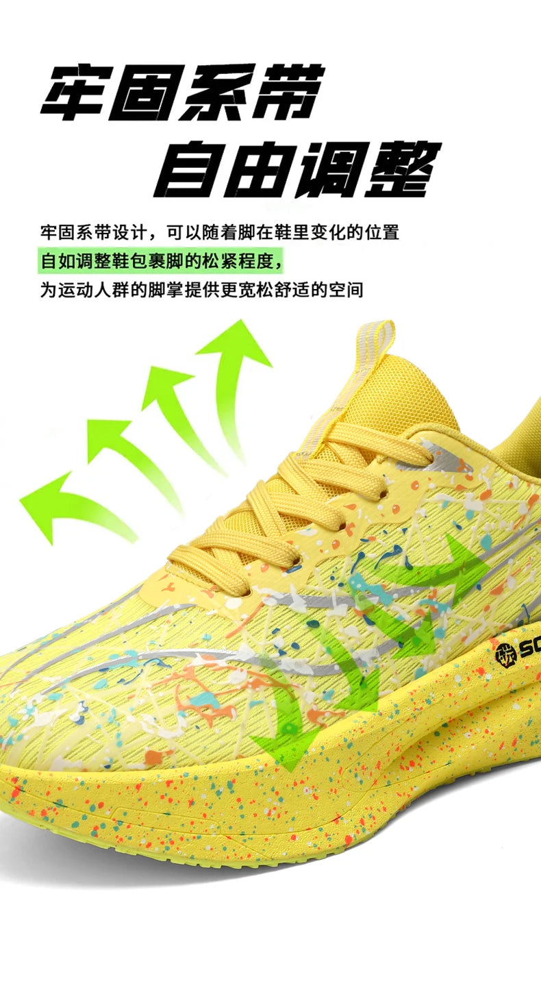 Marathon Men Running Shoes Carbon Board Speciality Sports Breathable Lightweight Women's Comfortable Chunta Athletic Sneakers