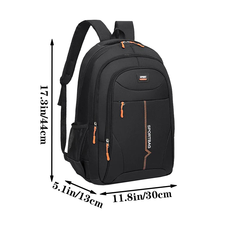 Functional Multi-pocket Backpack, Secure Zip Closure Nylon Daypack Suitable for Hiking, Weekend Trips and Office Work