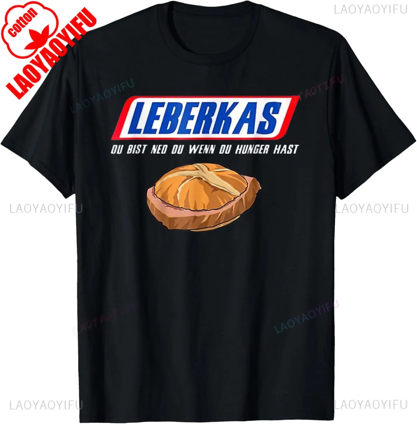 ‌Leberkas Du Bist Ned Du Wenn Du Hunger Hast Funny T Shirt Men Women Cotton Round Neck Breathable Casual Vintage New Arrival