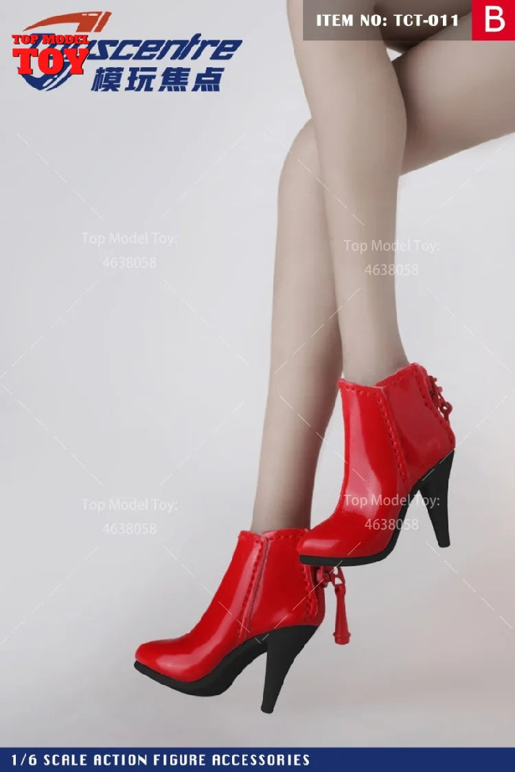 Toyscentre TCT-029 TCT-020 1/6 Female High Heels Boots Hollow Shoes Model TCT-003 4 5 6 7 8 9Fit 12'' Soldier Action Figure Body