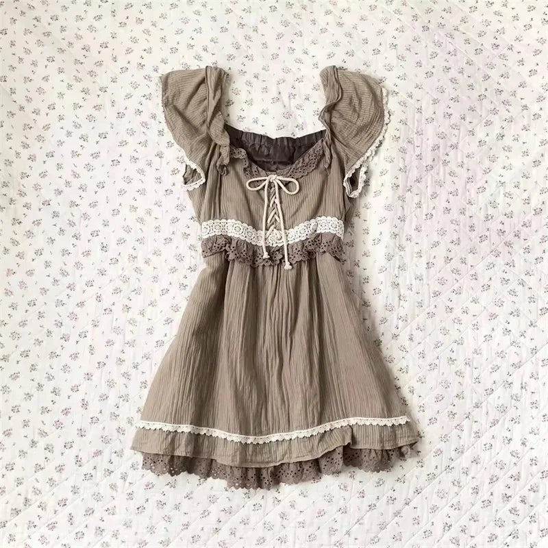 NEW Rock Goth Hip Hop Y2K Dress Frock Streetwear High Street Fashion Sexy Jersey Dress Classic Minimalist Yarn Skirt Casual