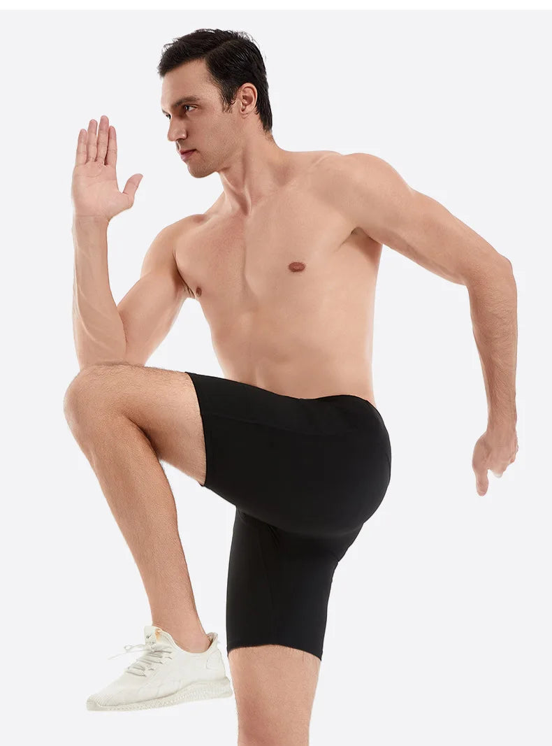 Compression Running Shorts Quarter Length Quick Dry Tight Fit with 6 Pockets for Marathon Training Trail Men Women Multi-Pocket