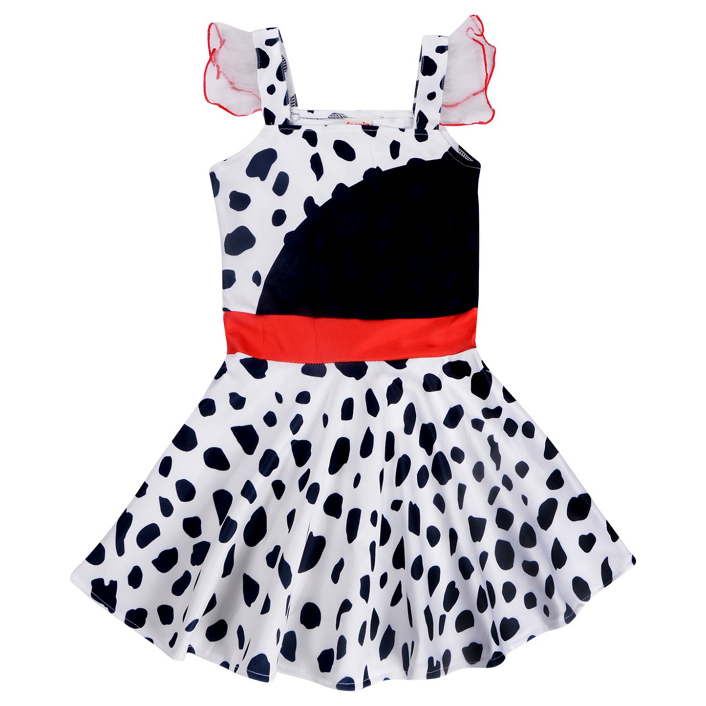 Todder Girls Casual Dress Costume for Kids Princess Dress Up Ruffle Sleeve Cosplay Dresses Movie Character Outfits