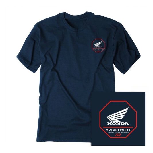 Honda Men's and Women's T-shirt Summer New Cotton Tee Honda Octagon Comfort Short-sleeved Spring Autumn Motorcycle Cycling Top