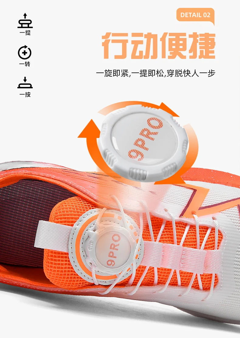 Fluorescence Running Shoes Carbon Board Marathon Men Sports Breathable Lightweight Women's Comfortable Athletic Sneakers Casual