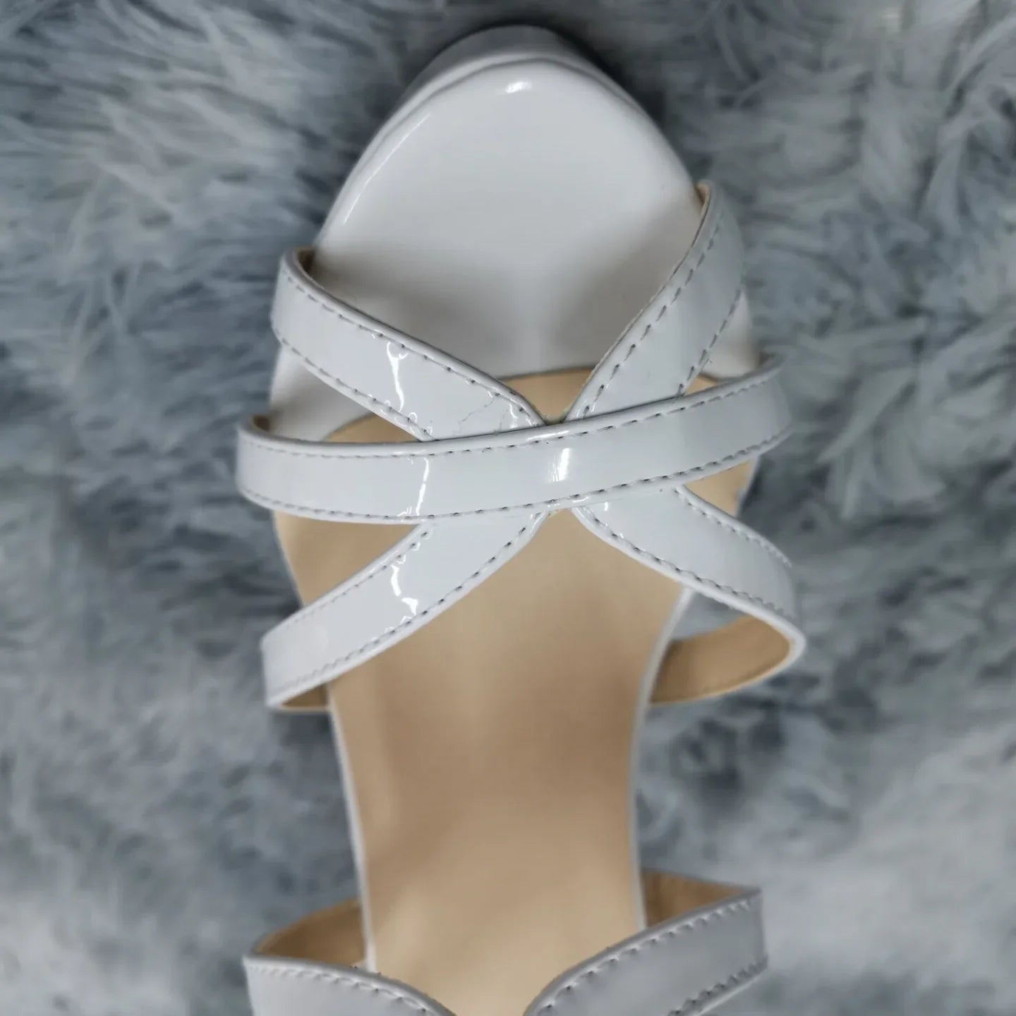 Women Sandals Sexy Pumps Nightclub Ultra Fashion 14cm Super High Heels Platform Ankle Strap Sandals Bride Shoes Large Size 44