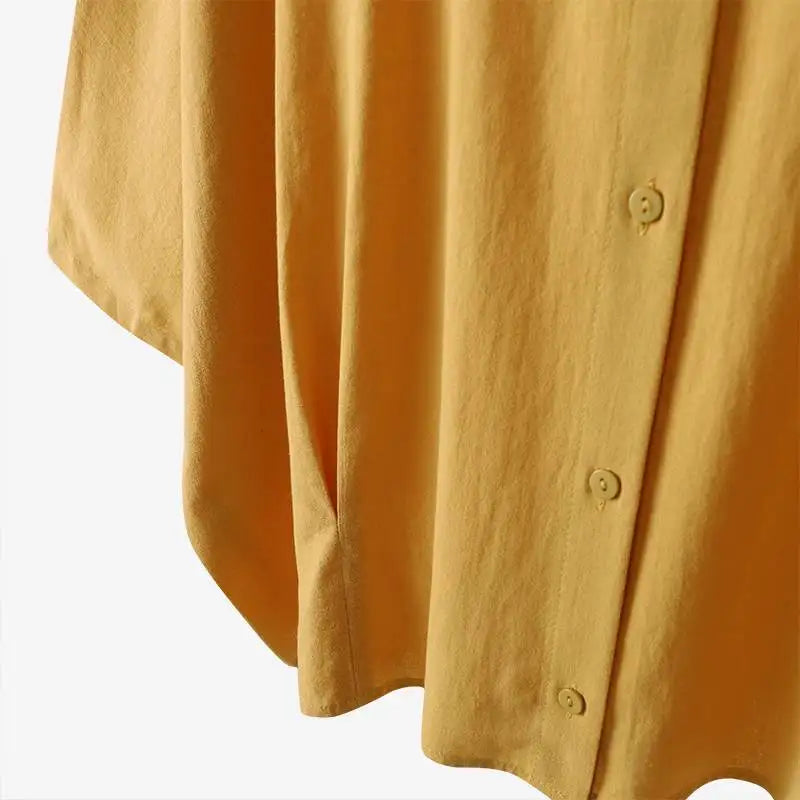 ZANZEA Summer Fashion Lapel Neck Shirt Women Elegant 3/4 Sleeve Blouse Work Buttons Down Tops Tunic Female Casual Loose Blusas