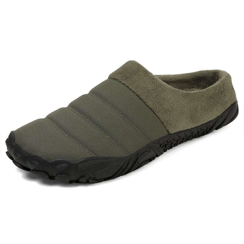 Winter Men Plus Size Leisure Indoor Plush Slippers Home Cotton Shoes Warm House Shoes Room Unisex Pantofole Peluche Invernali 48