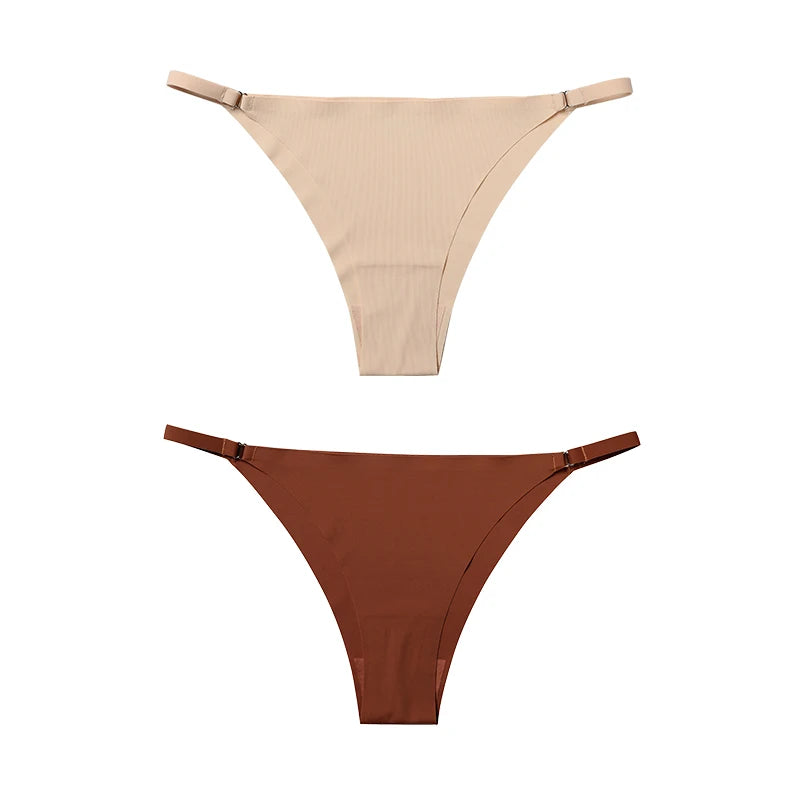1Pc/2Pcs/4Pcs/7Pcs/Set Hot Sale Women's Panty Thin Belt Sexy Cotton Crotch Briefs Comfortable Breathable Seamless Panties