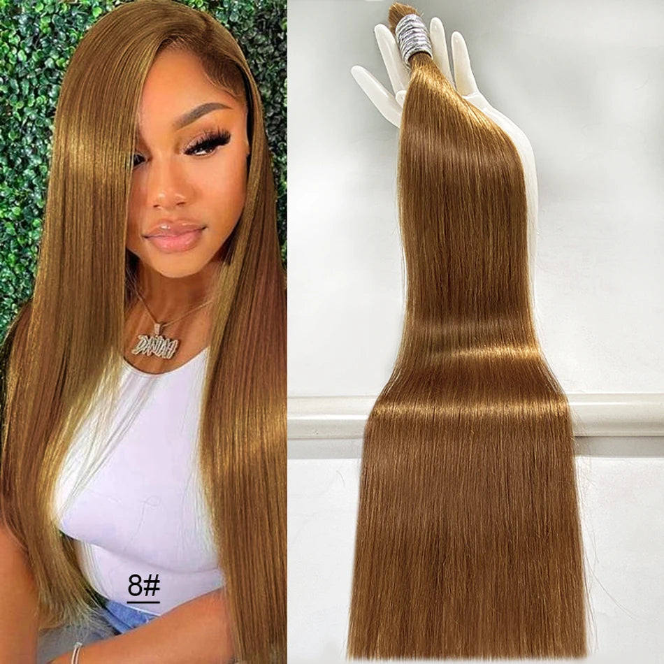 Human Hair Bulk No Weft Vietnamese Hair Virgin Remy Straight Hair Bulk 12-30inch 100g 100%  99j Real Natural Hair Extension Grey