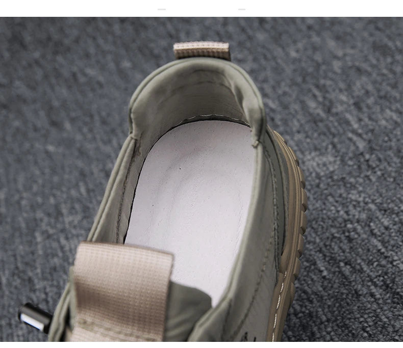 Trend Canvas Men's Shoes Breathable Green Casual Shoes for Men Comfor All-match Sneakers Ice Silk Cloth Men Walking Tennis Shoes