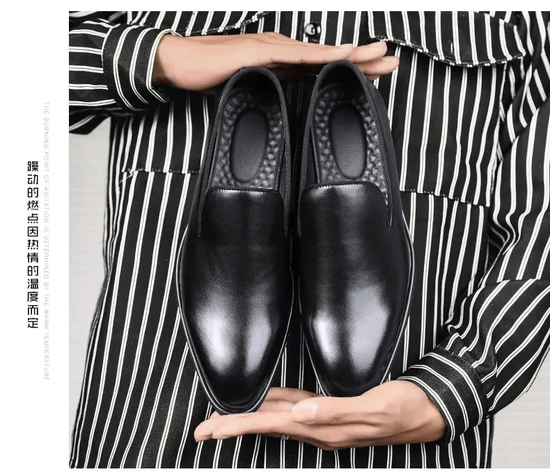 Size 38-48 Classic Le Fu Shoes for Men Casual Business Comfort Fashion Brand Shoes Men British Gentleman Social Shoes Men
