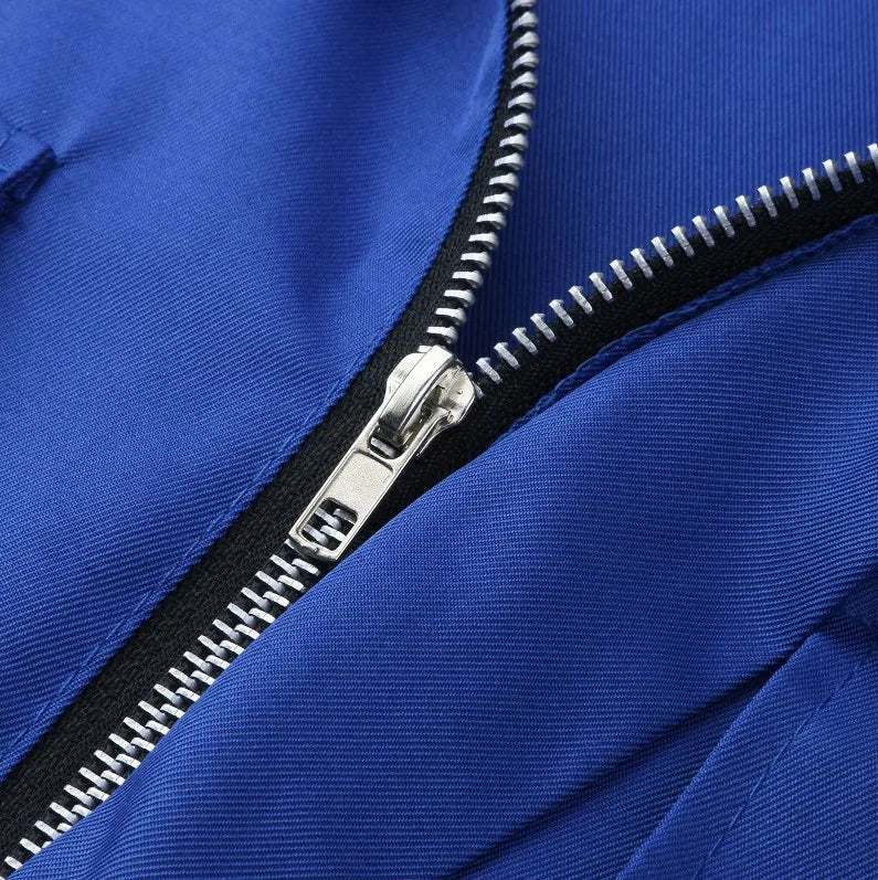 Multi-pocket Overalls Men's Jumpsuits Short Sleeves Trousers Suits Zippered Jumpsuits Men's Overalls Belted Jumpsuits