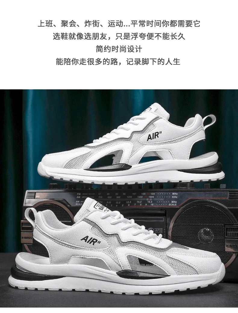 Men Sports Sandals Breathable Mesh Beach Shoe Outdoor Non-slip Sneakers Fashion Casual Shoes Luxury Sandals Zapatillas De Hombre