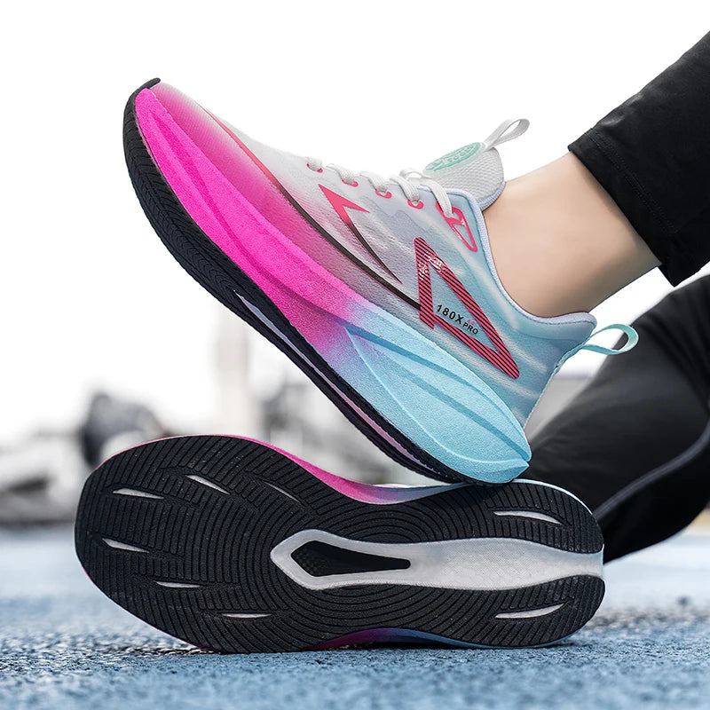 Men Running Shoes Marathon Men's Sneakers Casual Carbon Board Speciality Sports Lightweight Women's Athletic Nonskid Sneaker Men