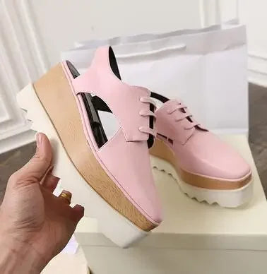 women wedge shoes pointed toe high heels platform office lady party shoes Plataform Height increasing Shoes Casual style