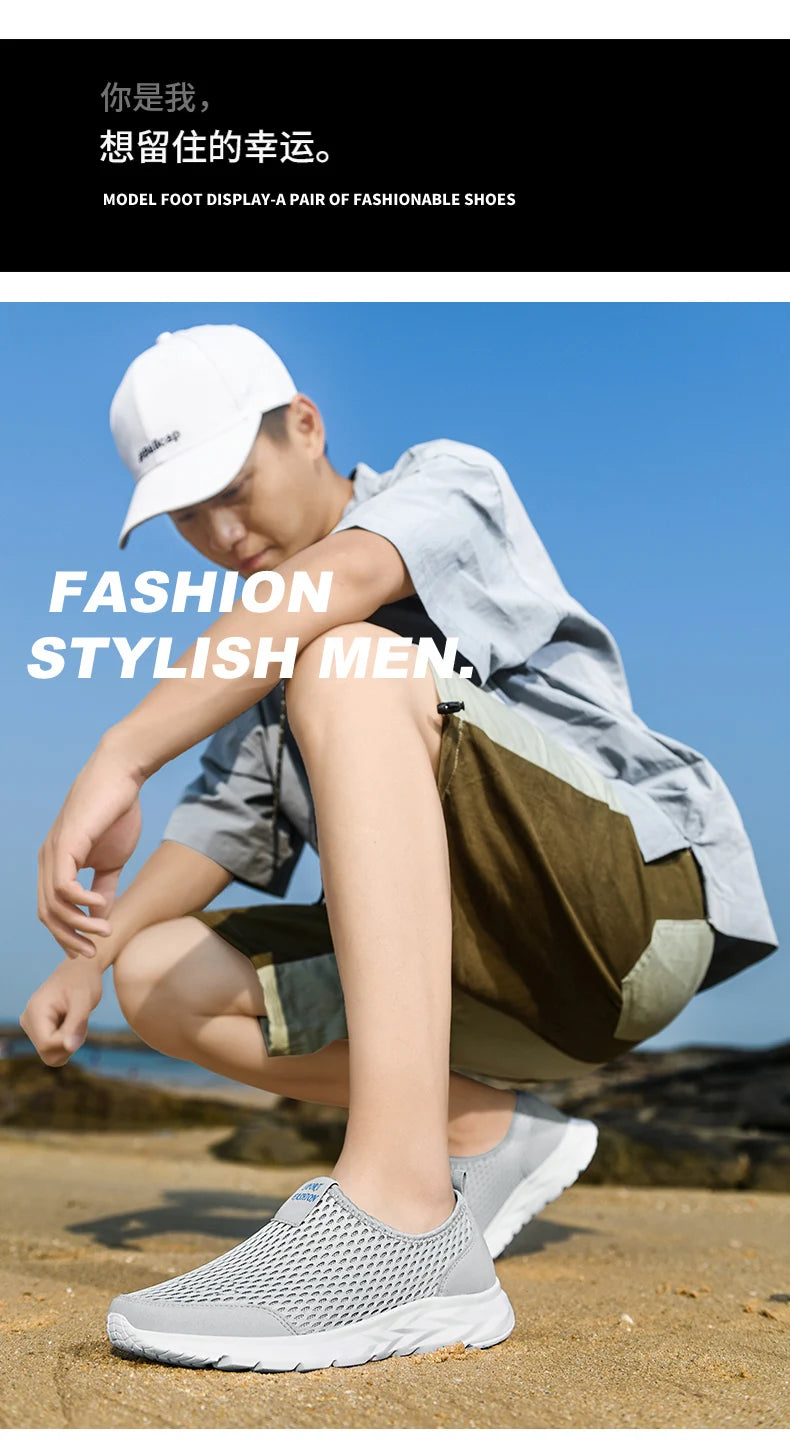 Lightweight Flat Sneakers Men Outdoor Walking Sneakers For Men Summer Large Size 48 Men's Loafers Casual SneaKers Women Male