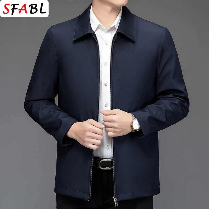 Loose Casual Business Men's Jacket Blazers for Men Formal Social Jacket Solid Color Luxury Office Dress Coat Spring Autumn New