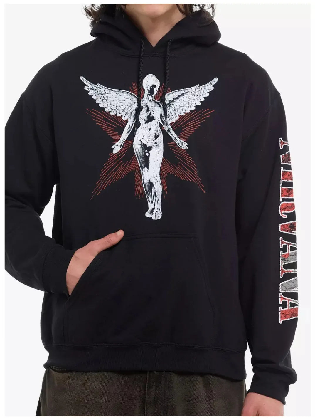 Nirvana In Utero Ange album 100%cotton Unisex Hoodie polar fleece fashion warm 2026 Autumn Winter Outdoor Sweatshirt fan gift BAZAARHUBO