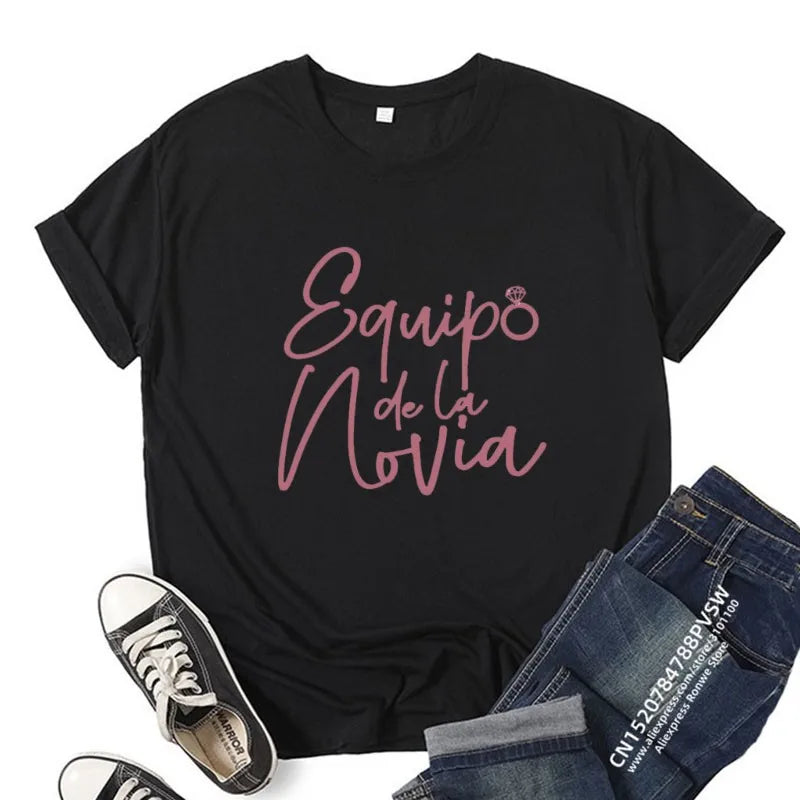 Bachelorette Party T Shirt Bride Tribe Hen Party La Novia Wedding Gift Shirt
