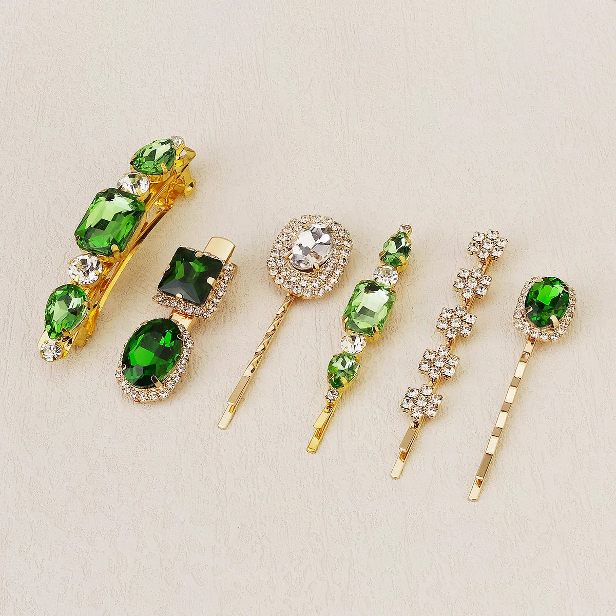 Upscale Luxurious Crystal Zircon Hair Clip Temperament Elegant Wild Hair Pins Leisure Prom Street Beat Personality Retro Hair BAZAARHUBO