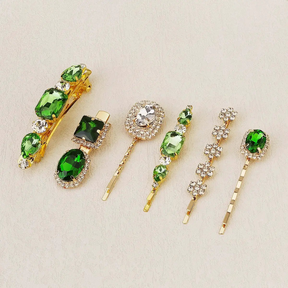 Upscale Luxurious Crystal Zircon Hair Clip Temperament Elegant Wild Hair Pins Leisure Prom Street Beat Personality Retro Hair BAZAARHUBO