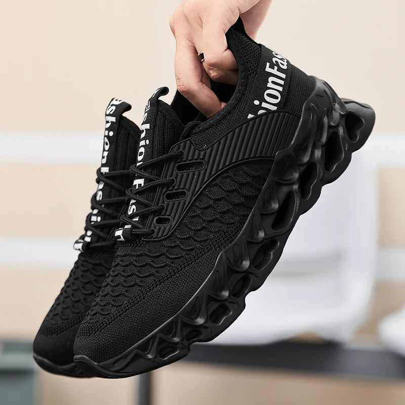 YRZL Sports Men Sneakers 2025 Breathable Mesh Running Shoes Lightweight Comfortable Walking Shoes Male Casual Outdoor Footwear