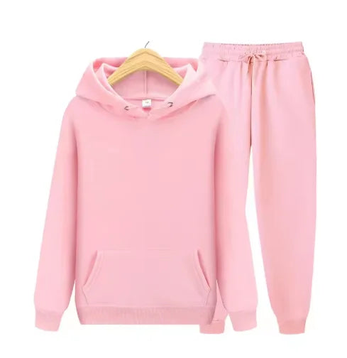 2026 men's autumn and winter casual two-piece hooded sweatshirt and pocket pants regular fit outdoor sports set BAZAARHUBO