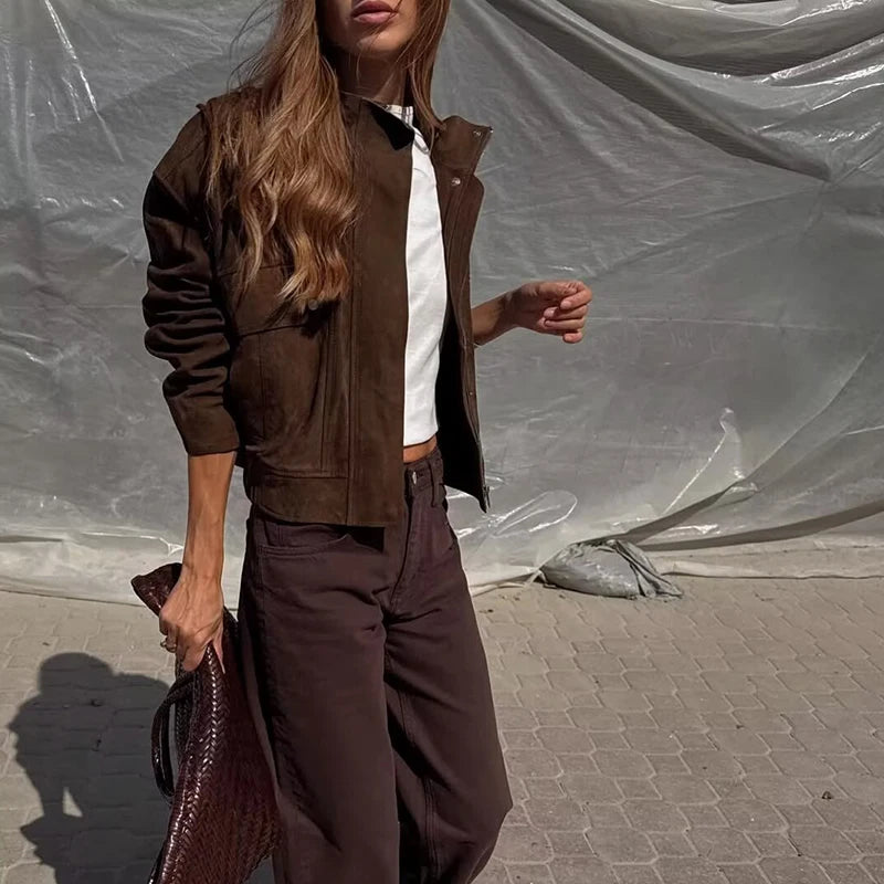 Jackets Coats Women's Autumn 2025 New Chic Loose Elegant Warm Women's Jackets Autumn Street Youth Fashion Travel Autumn Coats