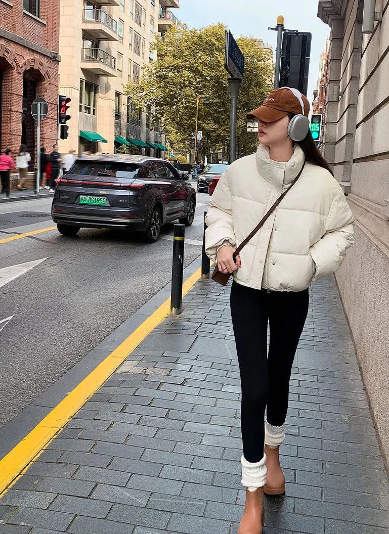 Down Coats for Women Loose Casual Parkas Woman Solid Color Winter Clothes 2025 Jackets Thick 2025 Trend Demi-season High Quality