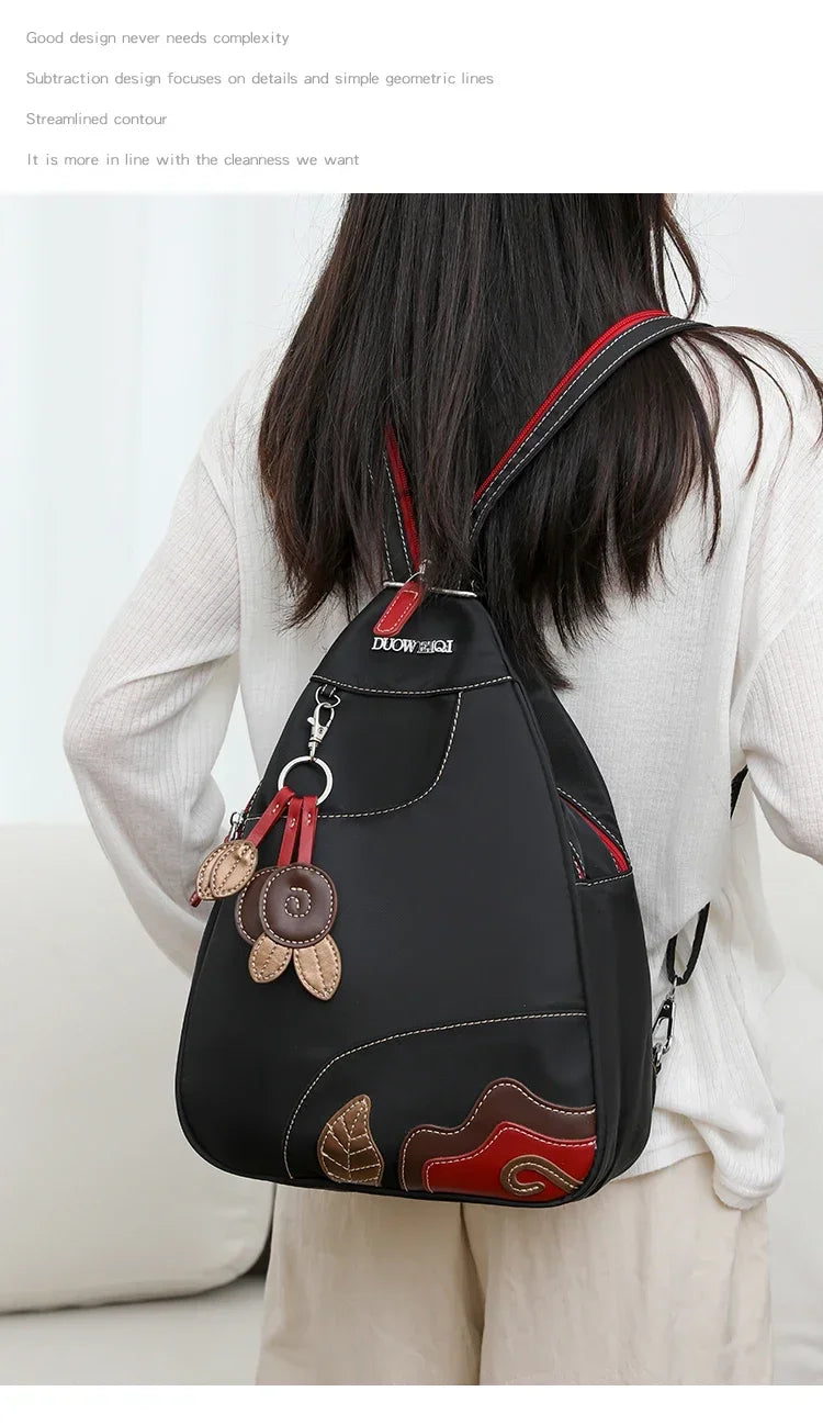 Casual Solid Nylon Designer Style Backpacks for Women 2026 High Quality Simple Versatile Commute Hot Trendy Sweet School Bags