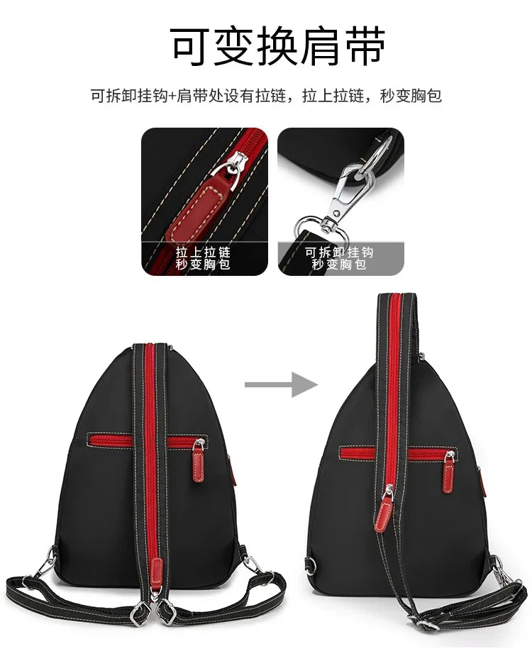 Casual Solid Nylon Designer Style Backpacks for Women 2026 High Quality Simple Versatile Commute Hot Trendy Sweet School Bags