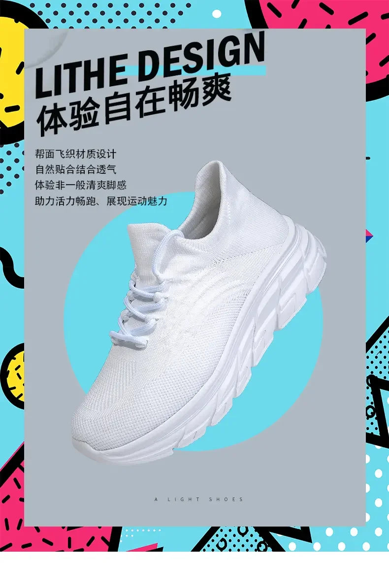 Men's Gray Running Shoes - Breathable Mesh Lace Cushioned Flat Boots Lightweight Sports Training Shoes Casual Style Design Shoes