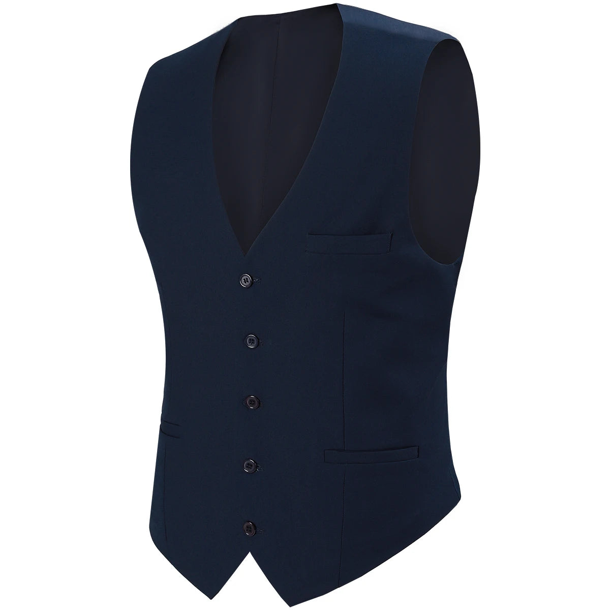 Mens Suit Vest Male Business Formal Wedding Office Birthday Party Outfit Set  Easter Church Jacket Black Waistcoat